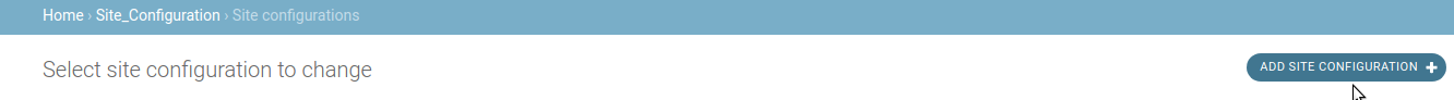 Add site configuration