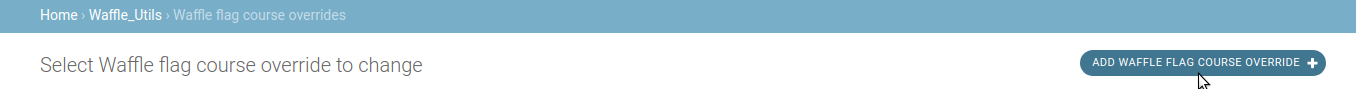 Add Flag course override
