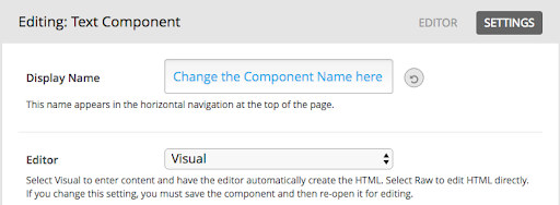 Edit Text Component