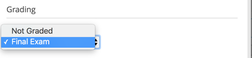 Grading Dropdown