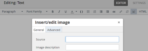 Insert Image Dialog