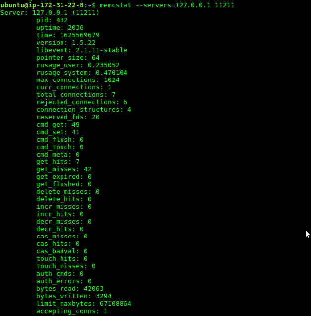 Memcache local test