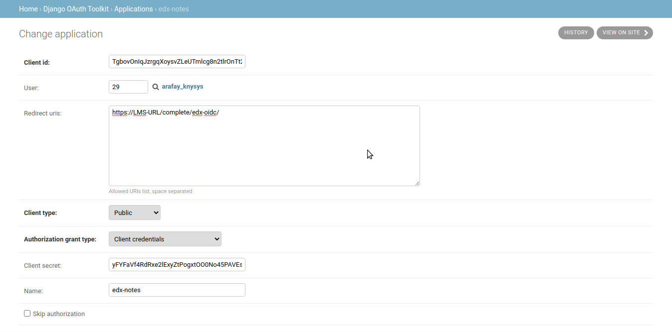 OAuth2 provider notes
