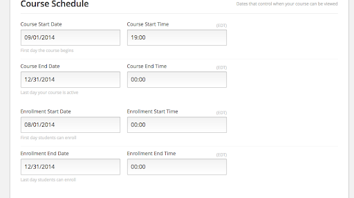 Schedule Details