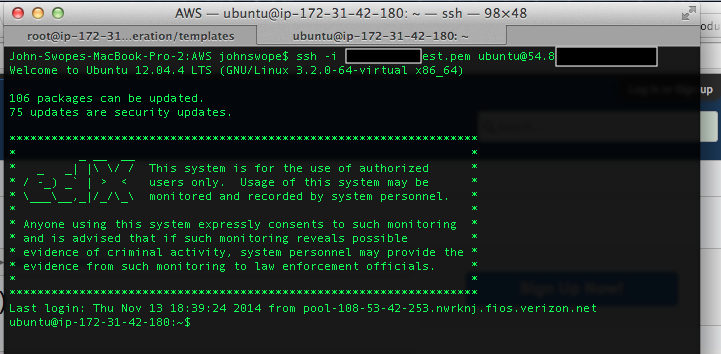 SSH platform server