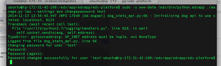 Type new password